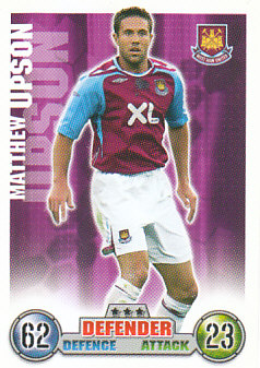Matthew Upson West Ham United 2007/08 Topps Match Attax #294